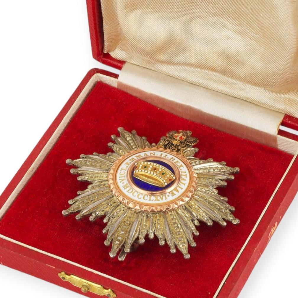 Kingdom of Italy Rare Medal Medaille Knight Grand Cross of the Order of the Crown of Italy