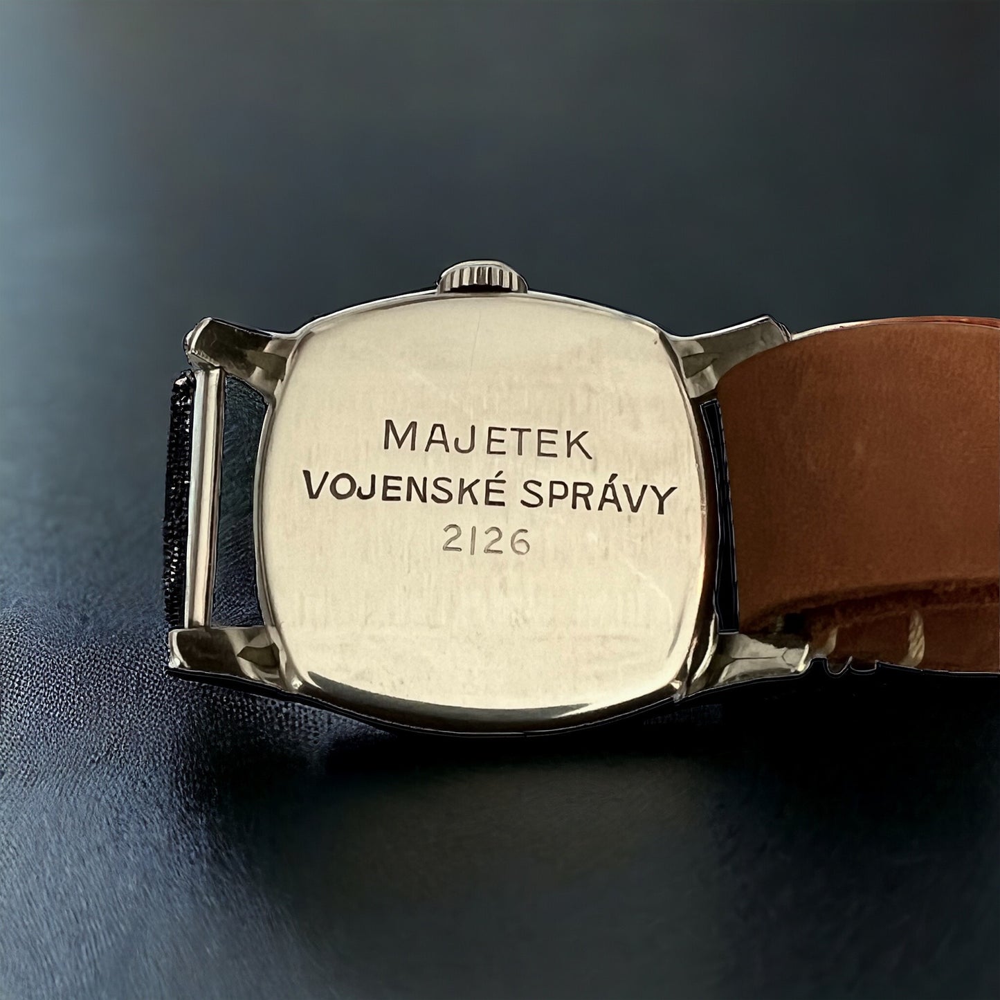Longines Majetek 3582 Big Turtle Military for the Czech Army with Archives extract Mint'