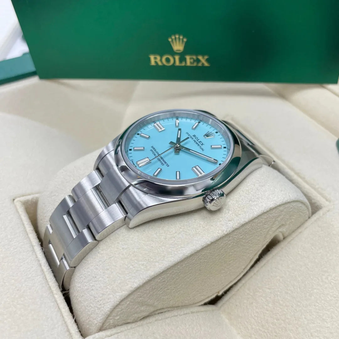 Rolex Oyster Perpetual 36mm Tiffany dial Ref. 126000 New