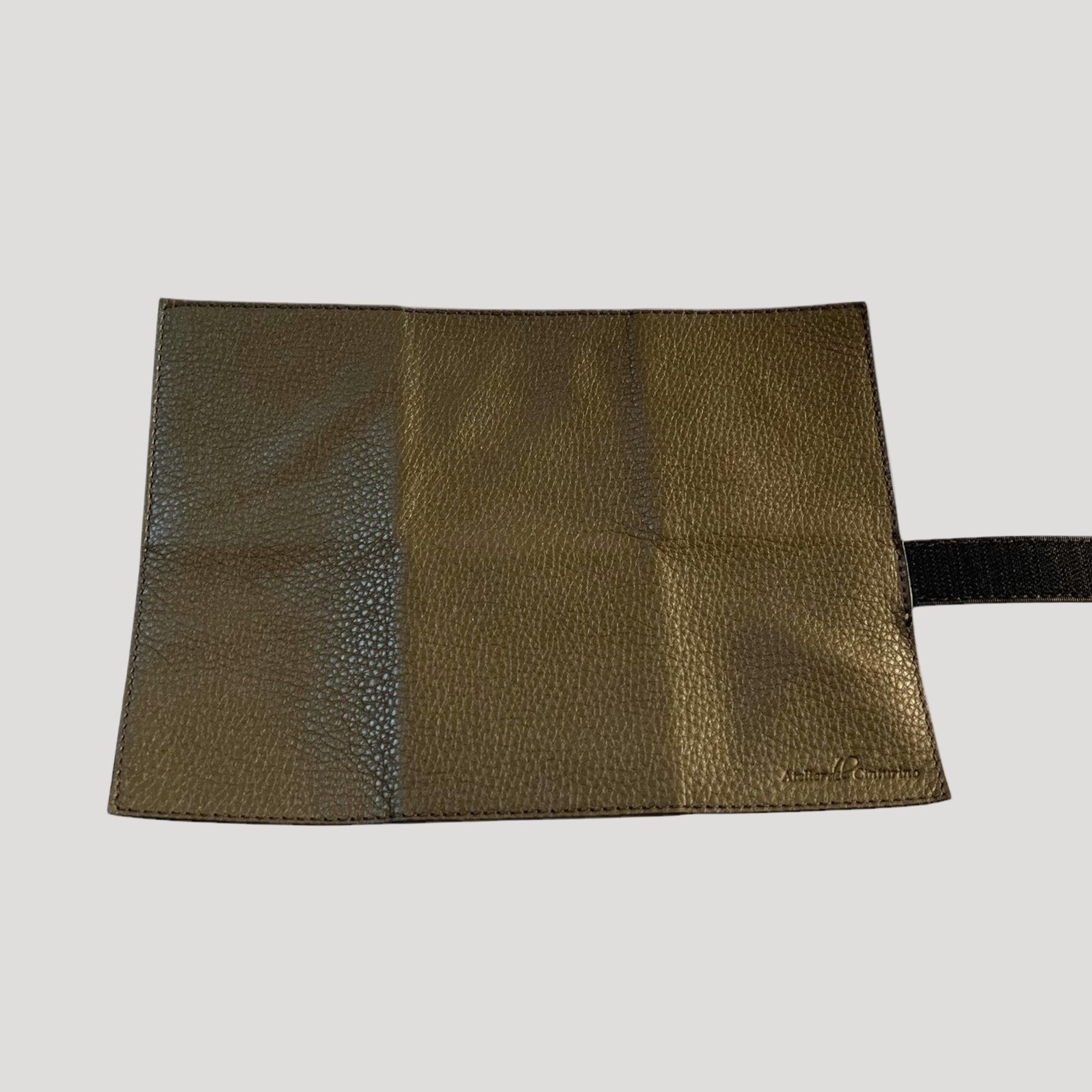 24Time New High Quality Loden Green Leather Travel Pouch for 3 Watches