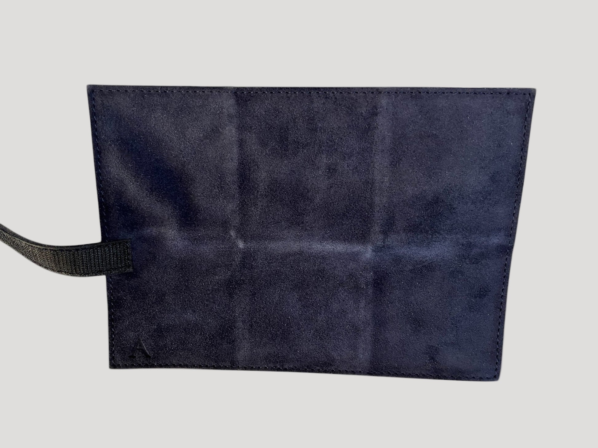 24Time New High Quality Navy Blue Leather Travel Pouch for 3 Watches