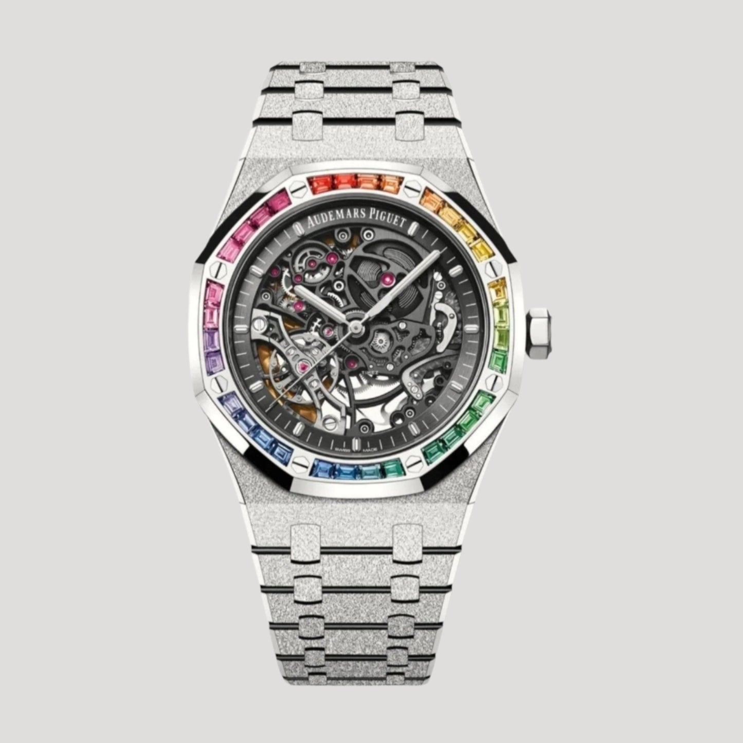 Audemars Piguet Royal Oak Frosted Rainbow Skeleton, Audemars, 24Time, Chrono24, luxury, timepieces