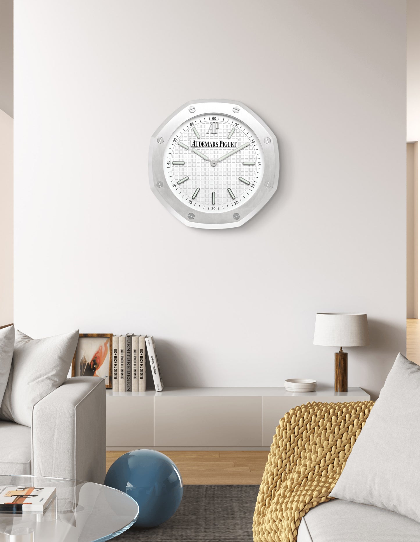 Audemars Piguet Official Retailer's Royal Oak Wall Clock Big Model ca 42cm
