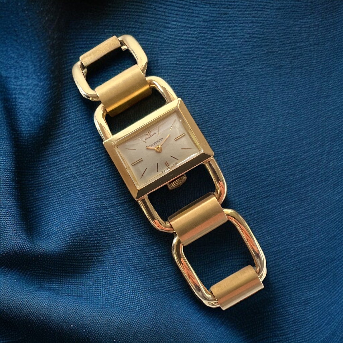 Jaeger-LeCoultre Fine Art Deco 18K Gold Bracelet Watch Rare' One of One