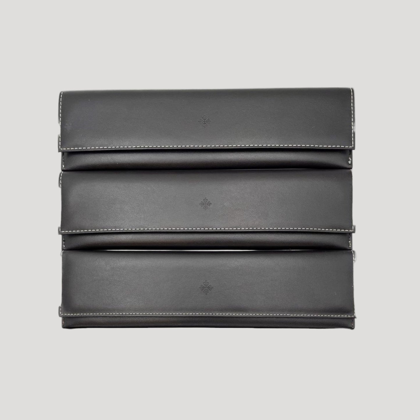Patek New Rare Set of 3 Brown Etui/ Travel Pouch/ Case