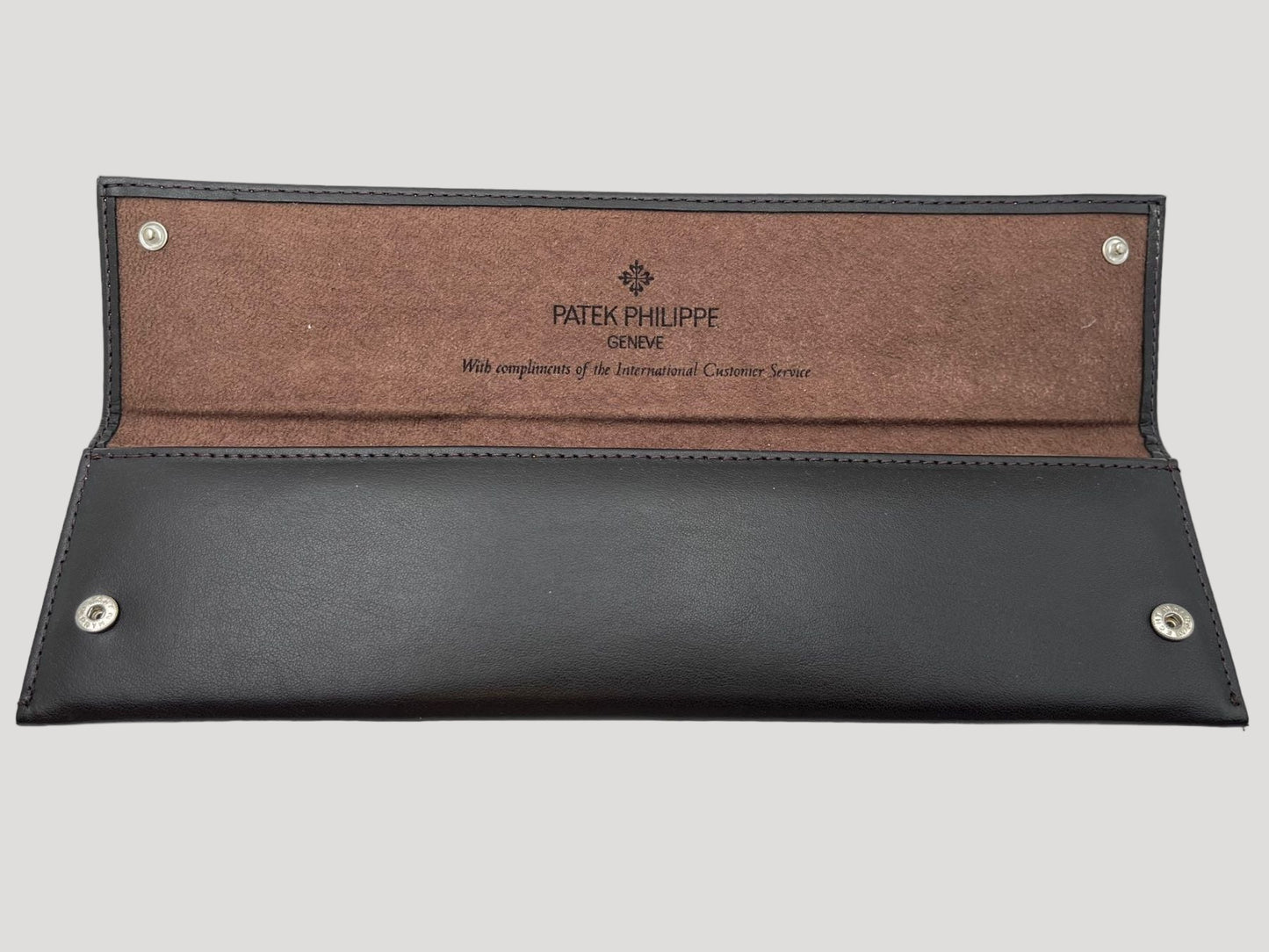 Patek New Rare Set of 3 Brown Etui/ Travel Pouch/ Case