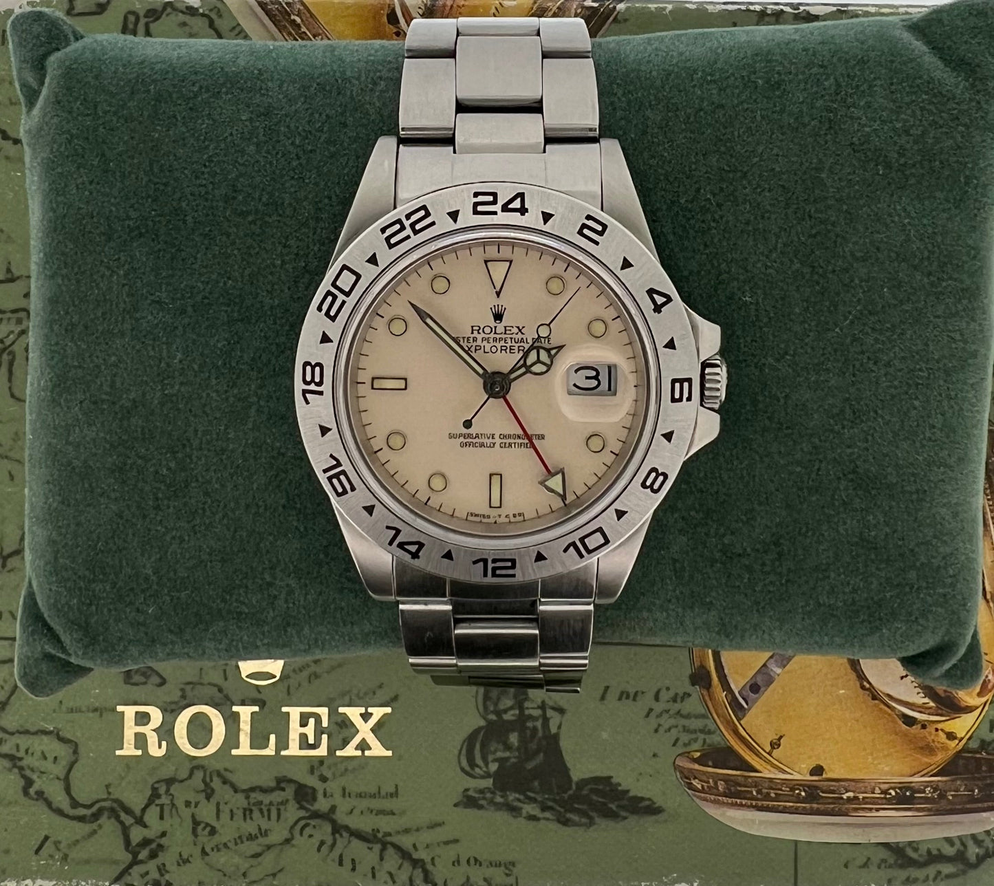Rolex Vintage Explorer II Panna Cream Dial Ref. 16550 Rare & Collector's 1984'