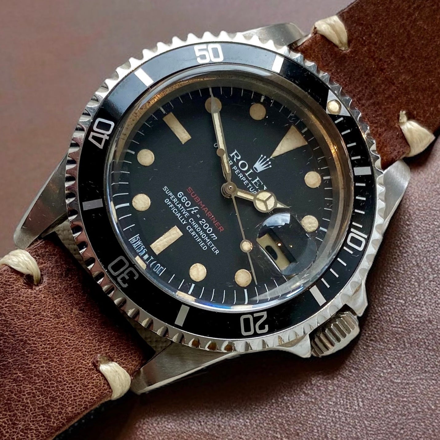 Rolex Submariner Vintage Submariner Red Ref. 1680 Patina Dial