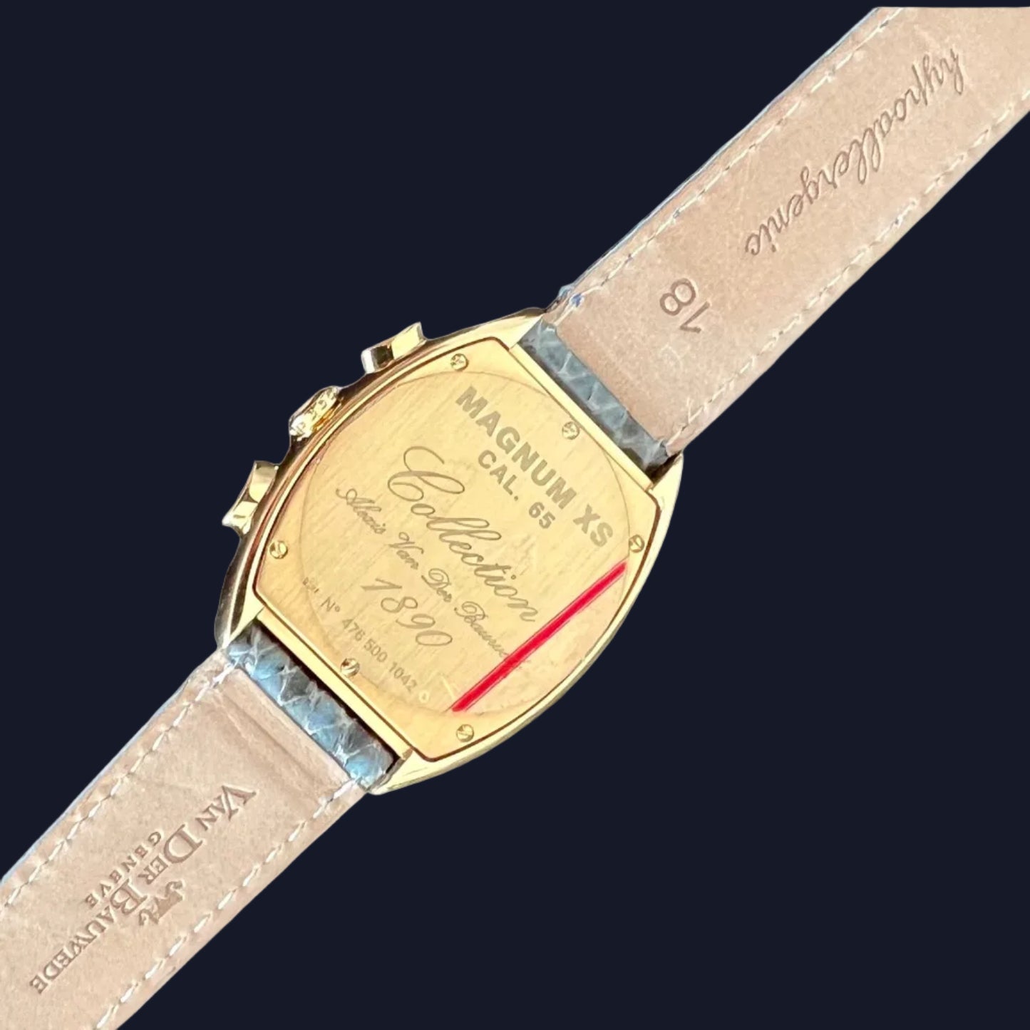 Van der Bauwede 18K Gold Chronograph Magnum XS Collection 1890