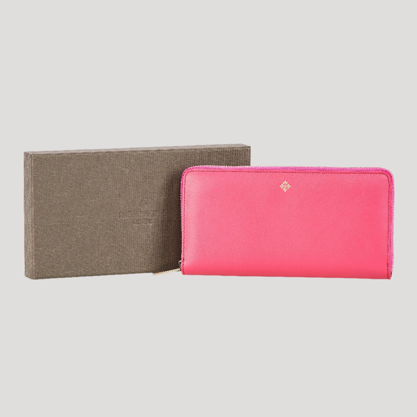 Patek Philippe New Grand Portefeuille/Portemonnaie/ leather Pink Wallet Lady