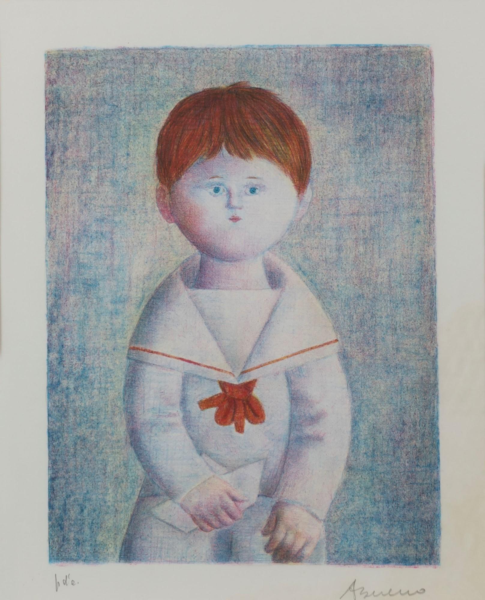 Antonio Bueno - Lithograph 'Marinaretto' Framed