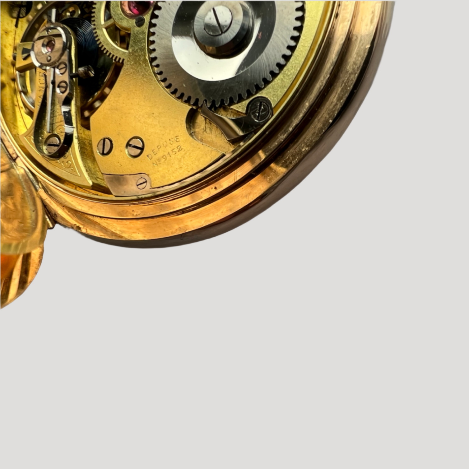Audemars Freres Genève & Brassus Vintage Rose Gold Pocket Watch Rare Collector