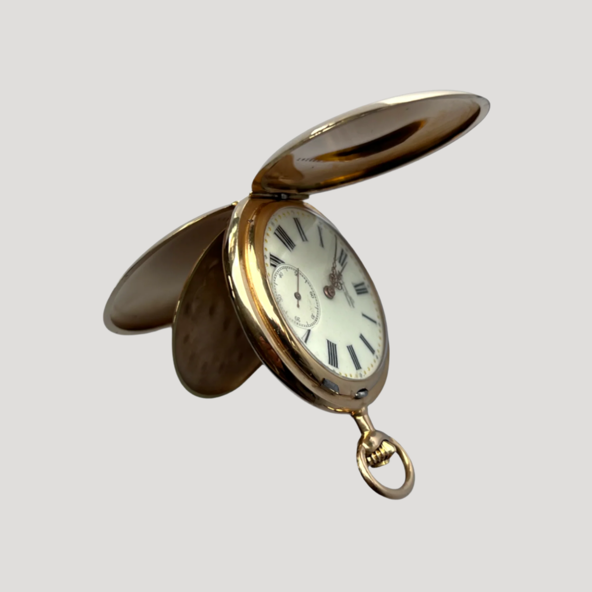 Audemars Freres Genève & Brassus Vintage Rose Gold Pocket Watch Rare Collector