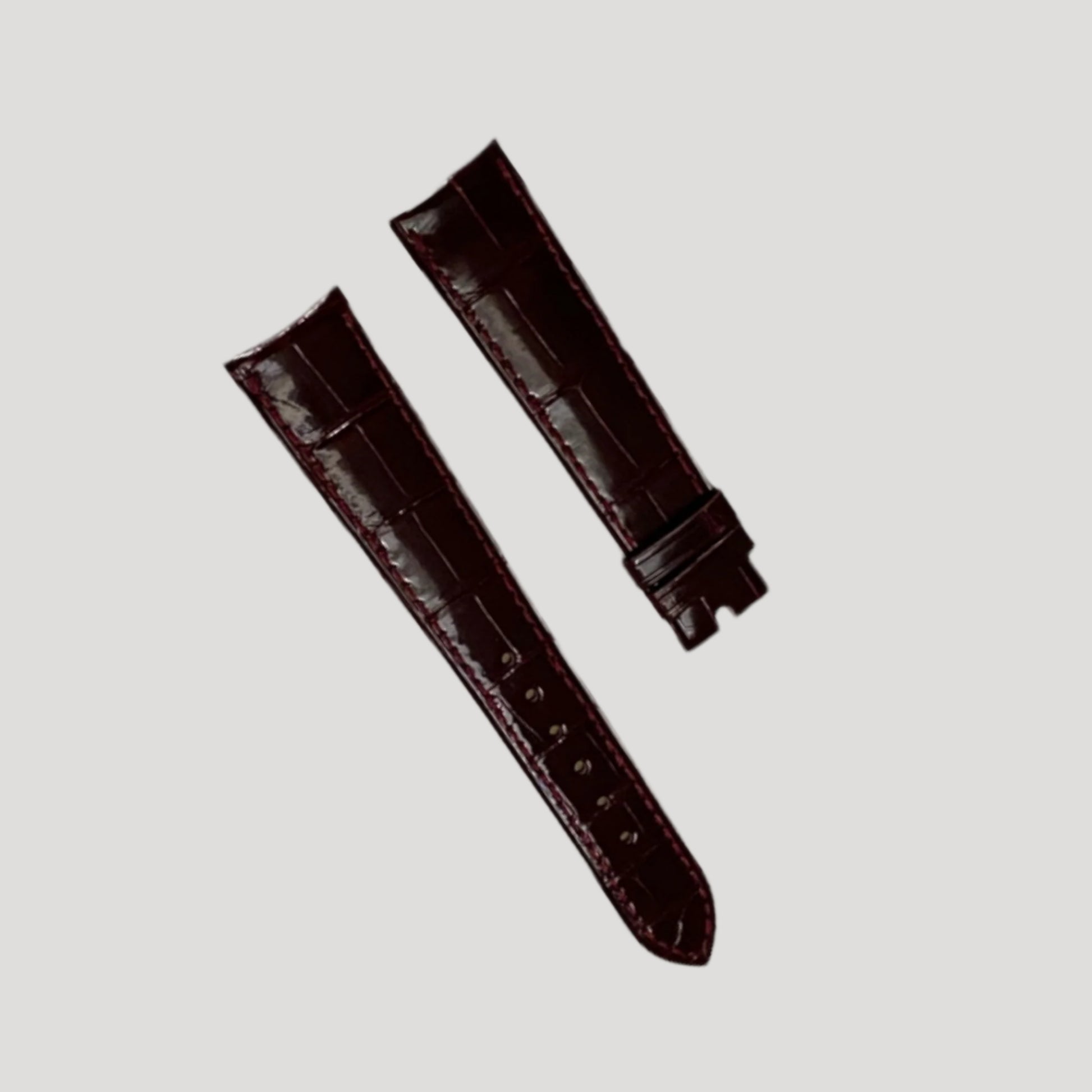 Audemars Piguet New Croco Burgundy Leather Band 