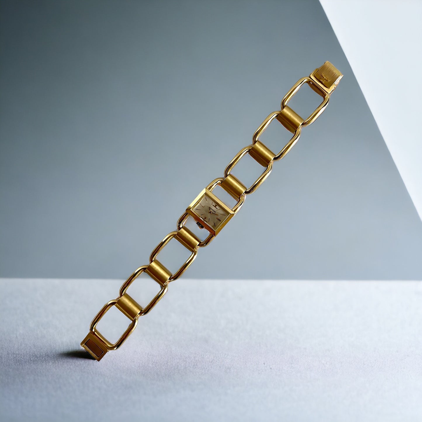 Jaeger-LeCoultre Fine Art Deco 18K Gold Bracelet Watch Rare' One of One