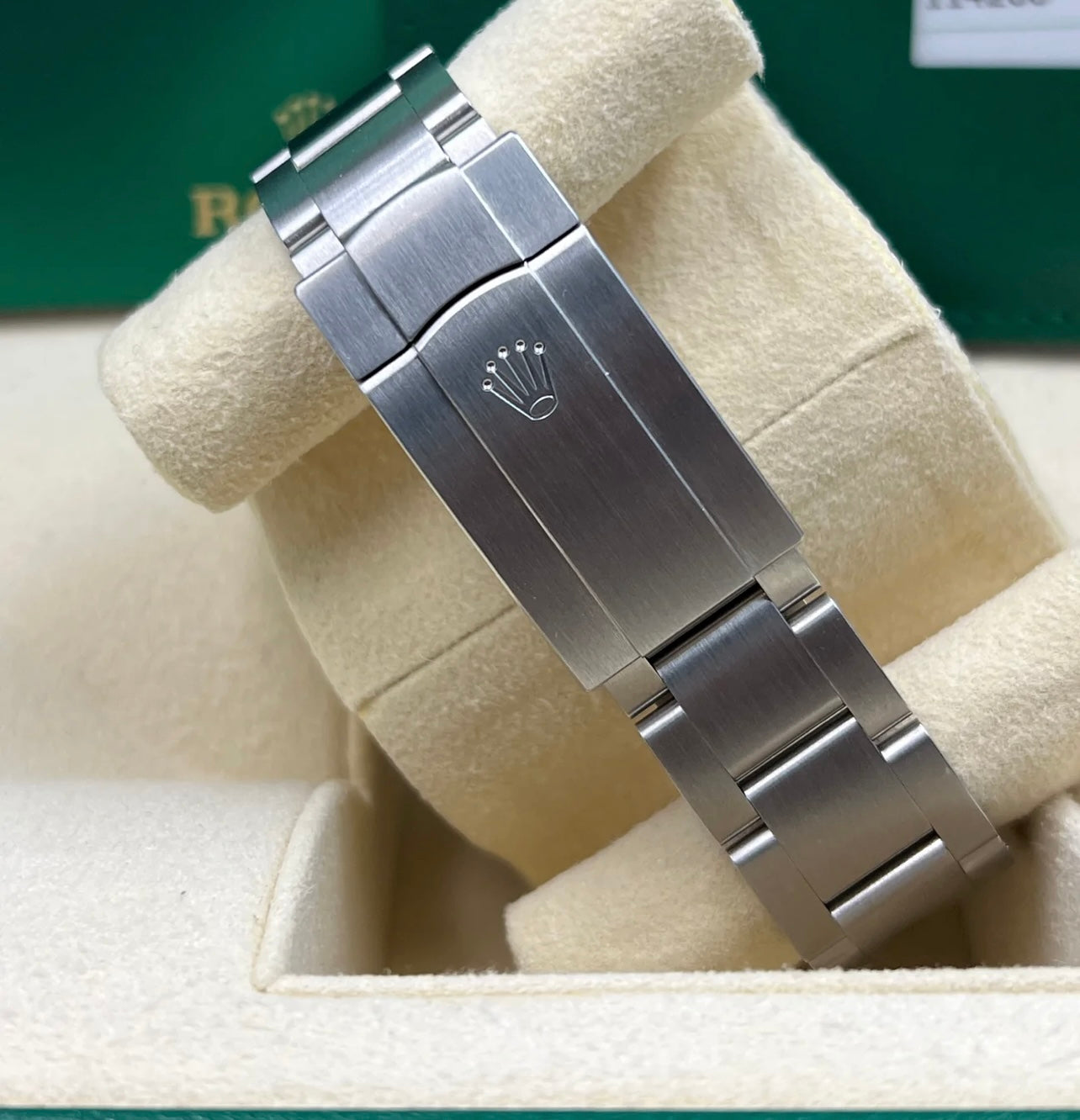 ROLEX Oystr Perpetual 114200 Blue Dial Full Set