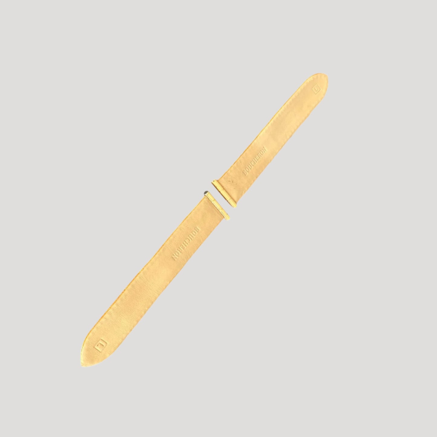 Boucheron NEW Ostrich Leather Beige band/strap/bracelet New
