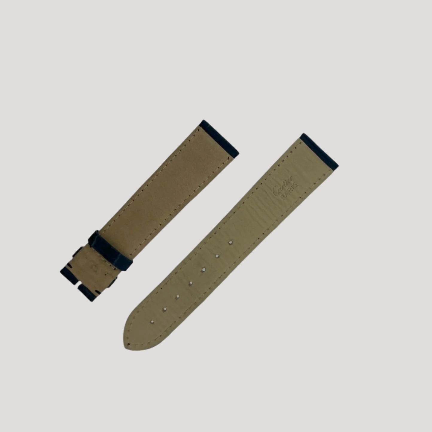 Cartier Dark Blue Croco Leather Bracelet/Band/Strap 20 x 18 mm