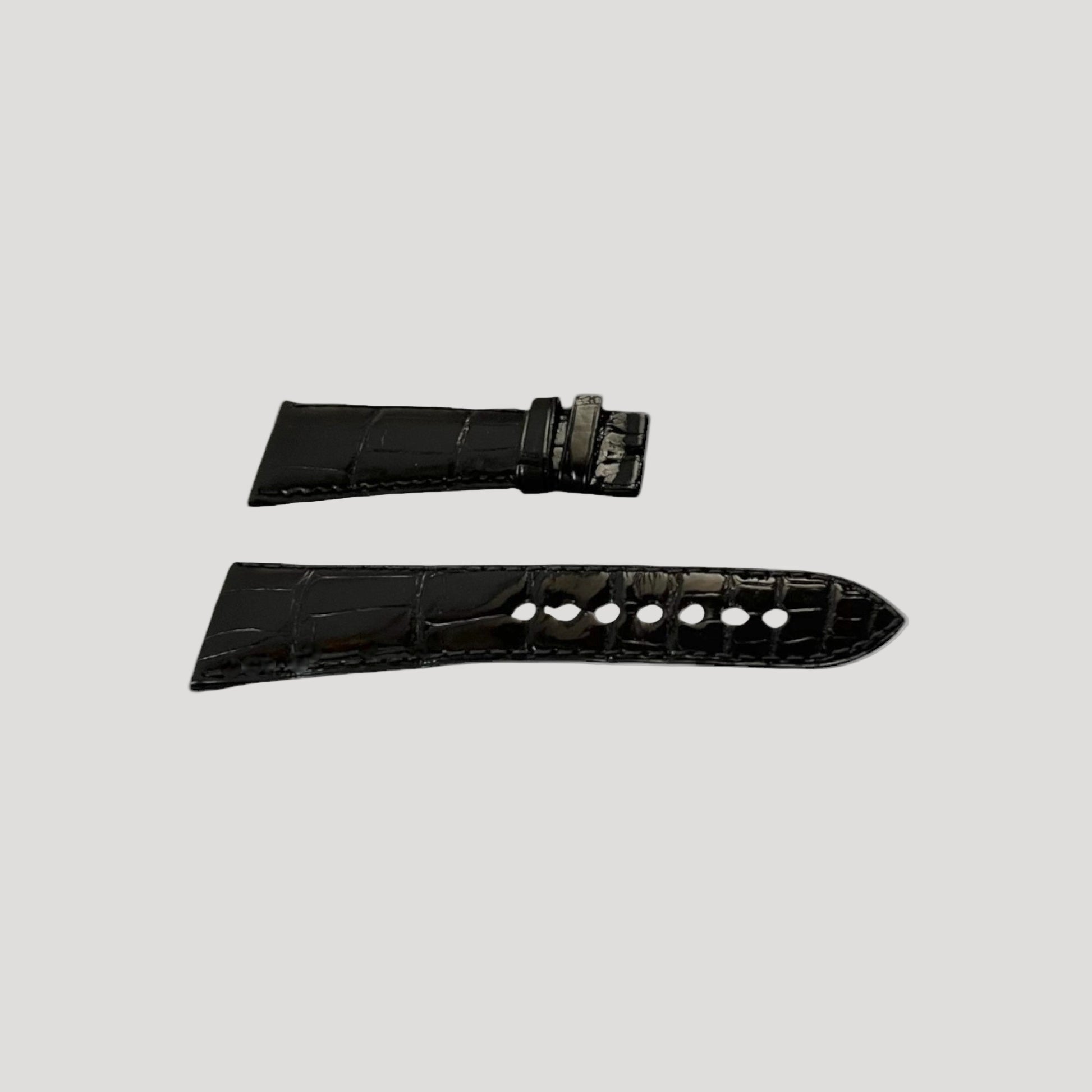 Cartier New Black Croco Leather Bracelet/Band/Strap 28 mm