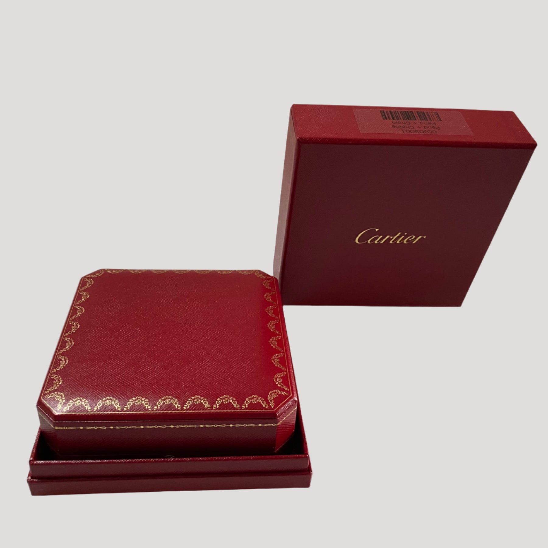 Cartier New Necklace / Pendant Box / Boîte /Schachtel/ Scatola in its Cartier outer box