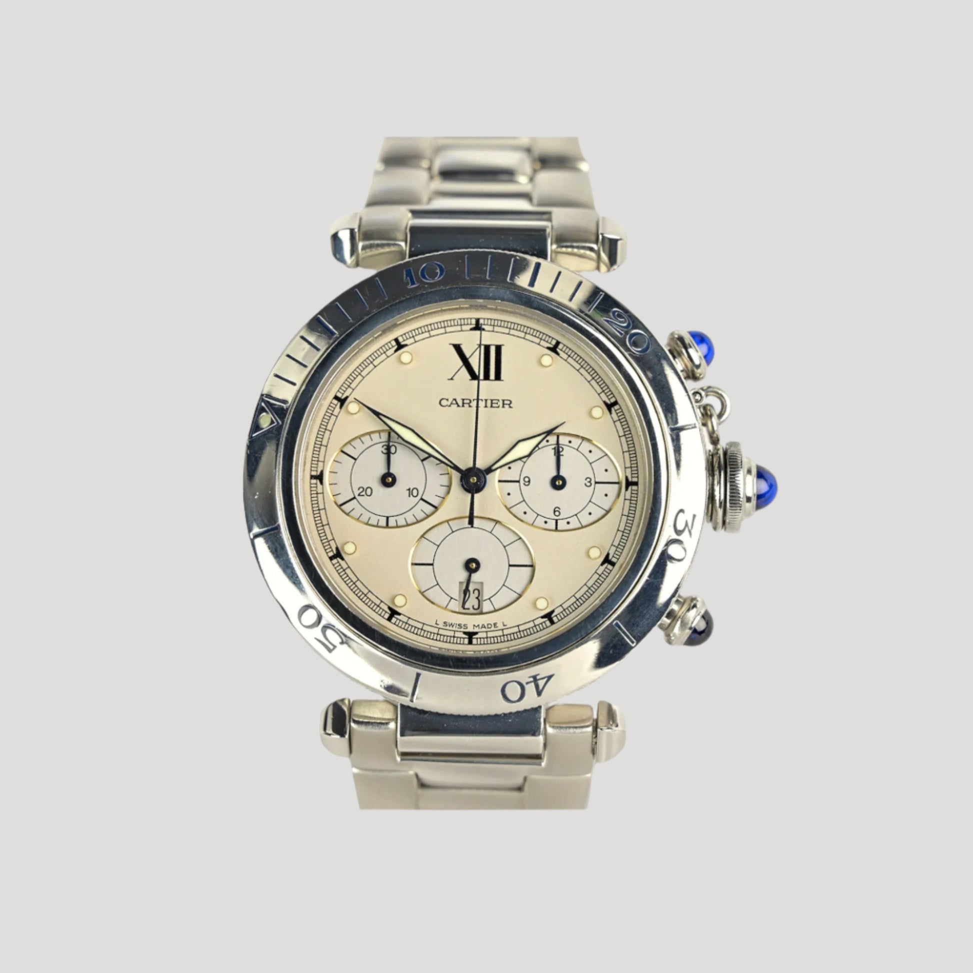 Cartier Pasha Chronograph 38 Ref W3100355