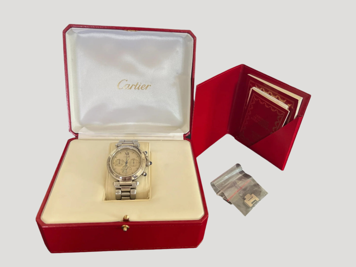 Cartier Pasha Chronograph 38 Ref W3100355