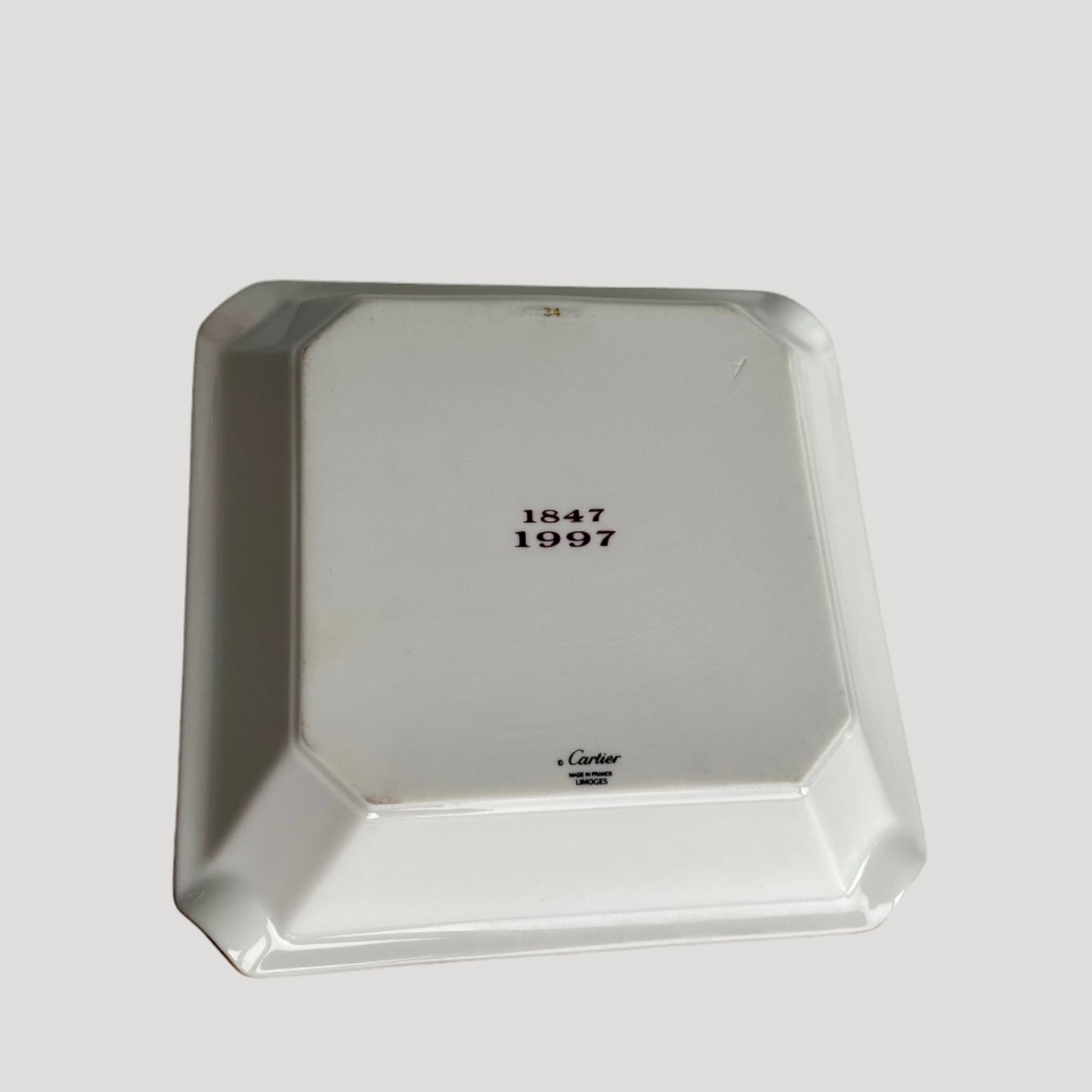 Cartier Rare limited edition 150 years Porcelain Dish / Vide-poche / Tray NOS
