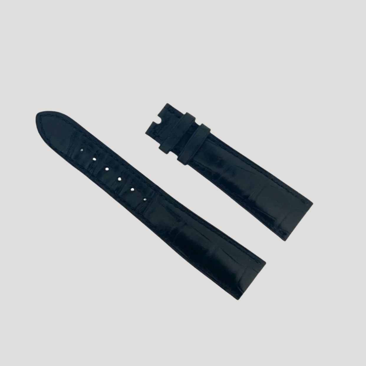 Cartier dark blue croco band