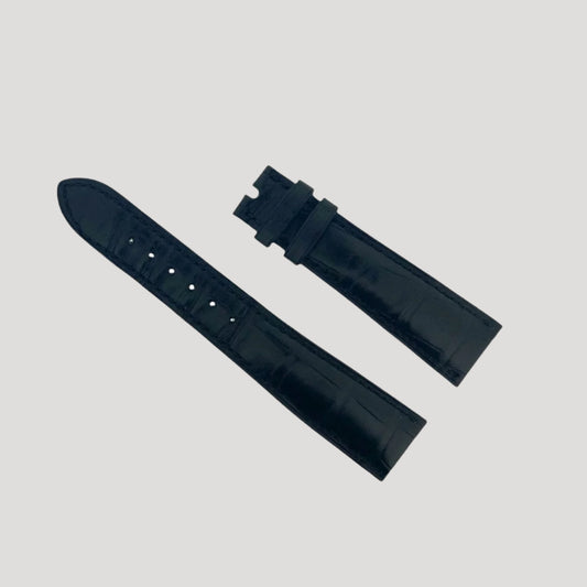 Cartier dark blue croco band