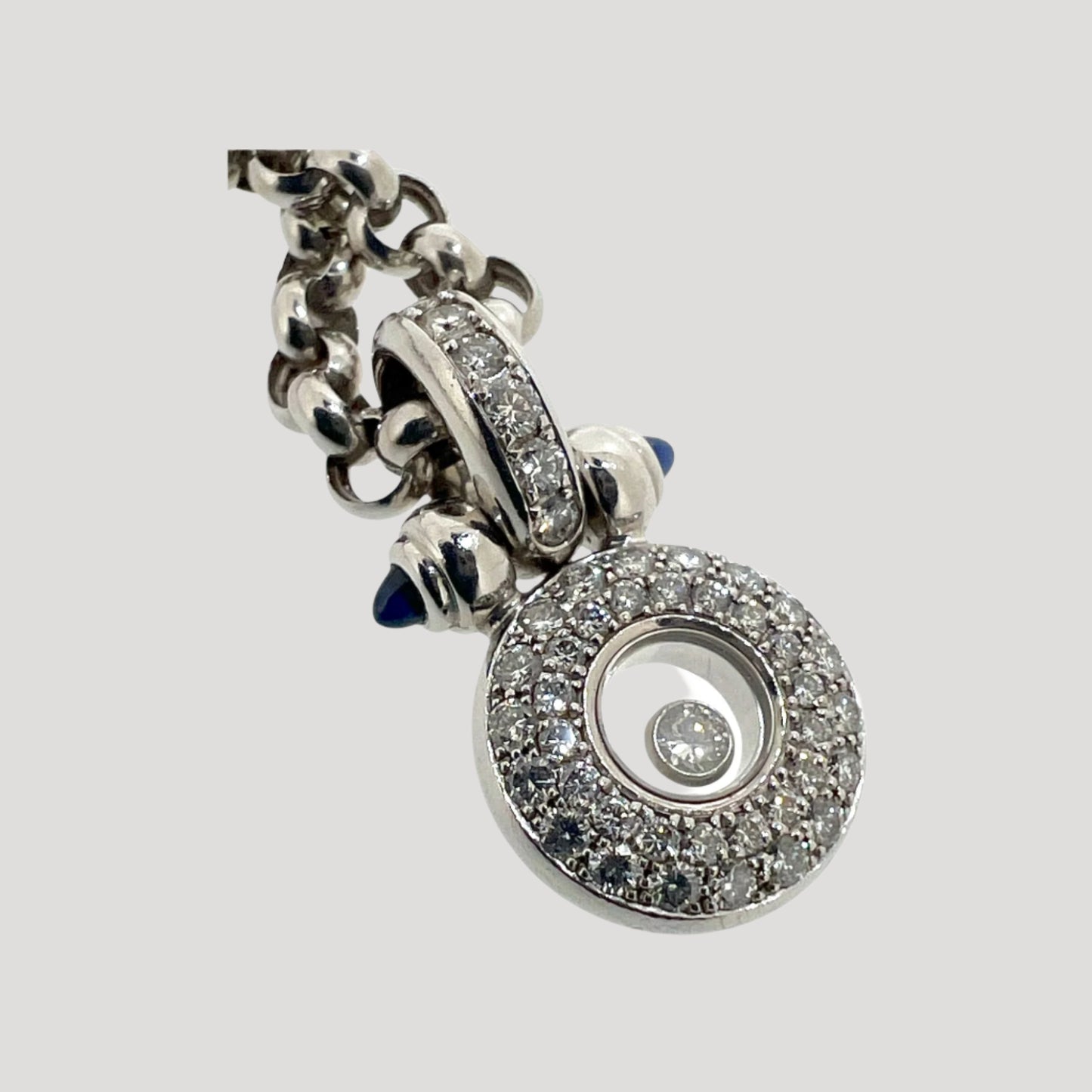 Chopard happy diamonds white gold necklace