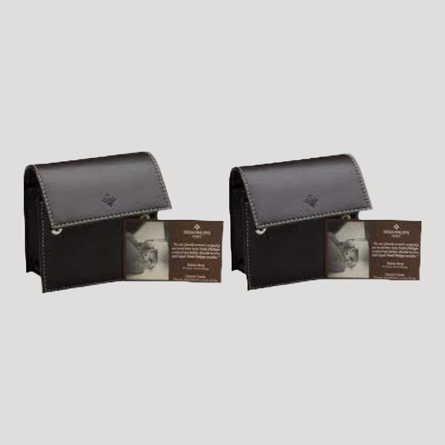 Collection of 2 Patek New Rare Brown Etui/ Travel Pouch/ Case
