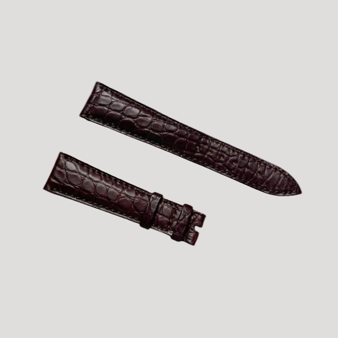 Brown Croco Leather band handmade