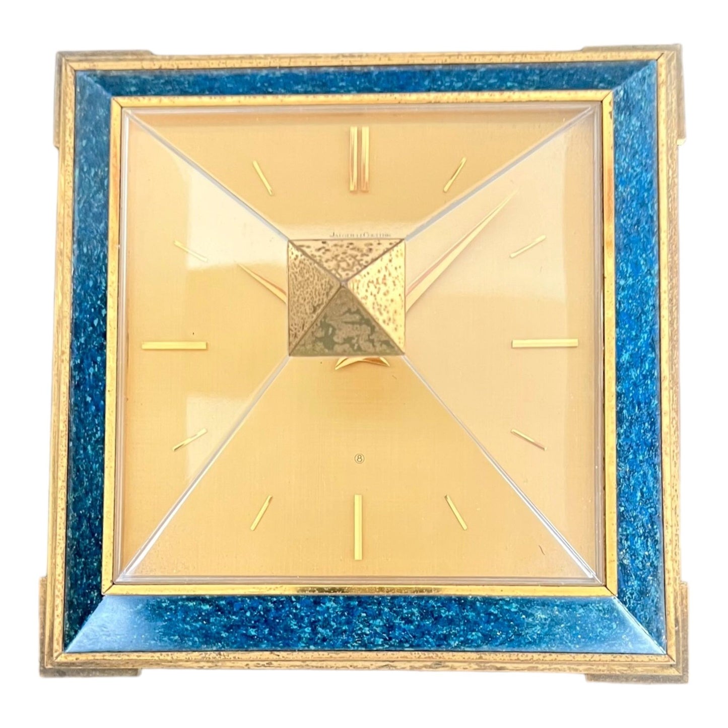 Jaeger-LeCoultre Pyramid Vintage Table Clock Rare 1960'