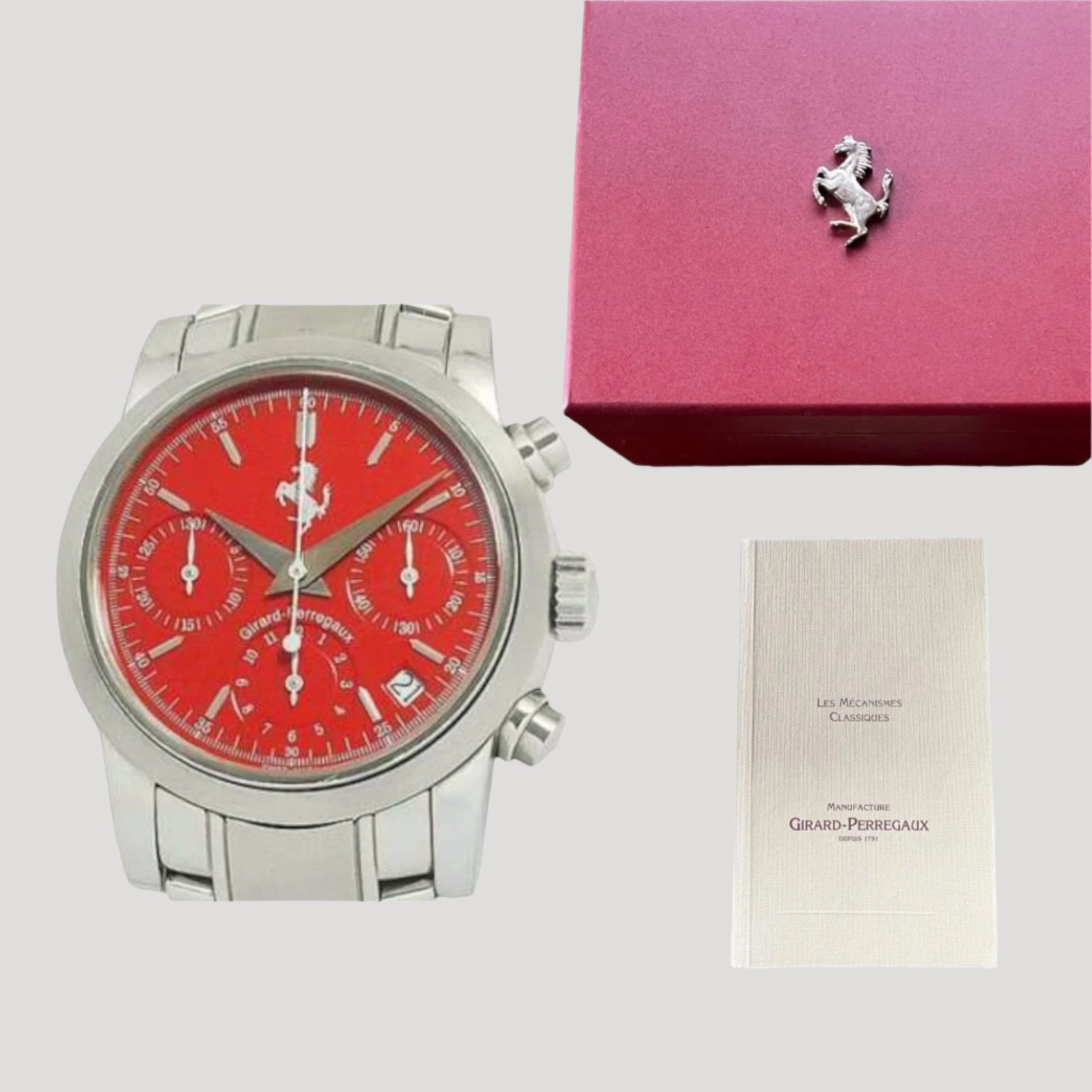 Ferrari Red Girard-Perregaux Chronograph Ref. 8020