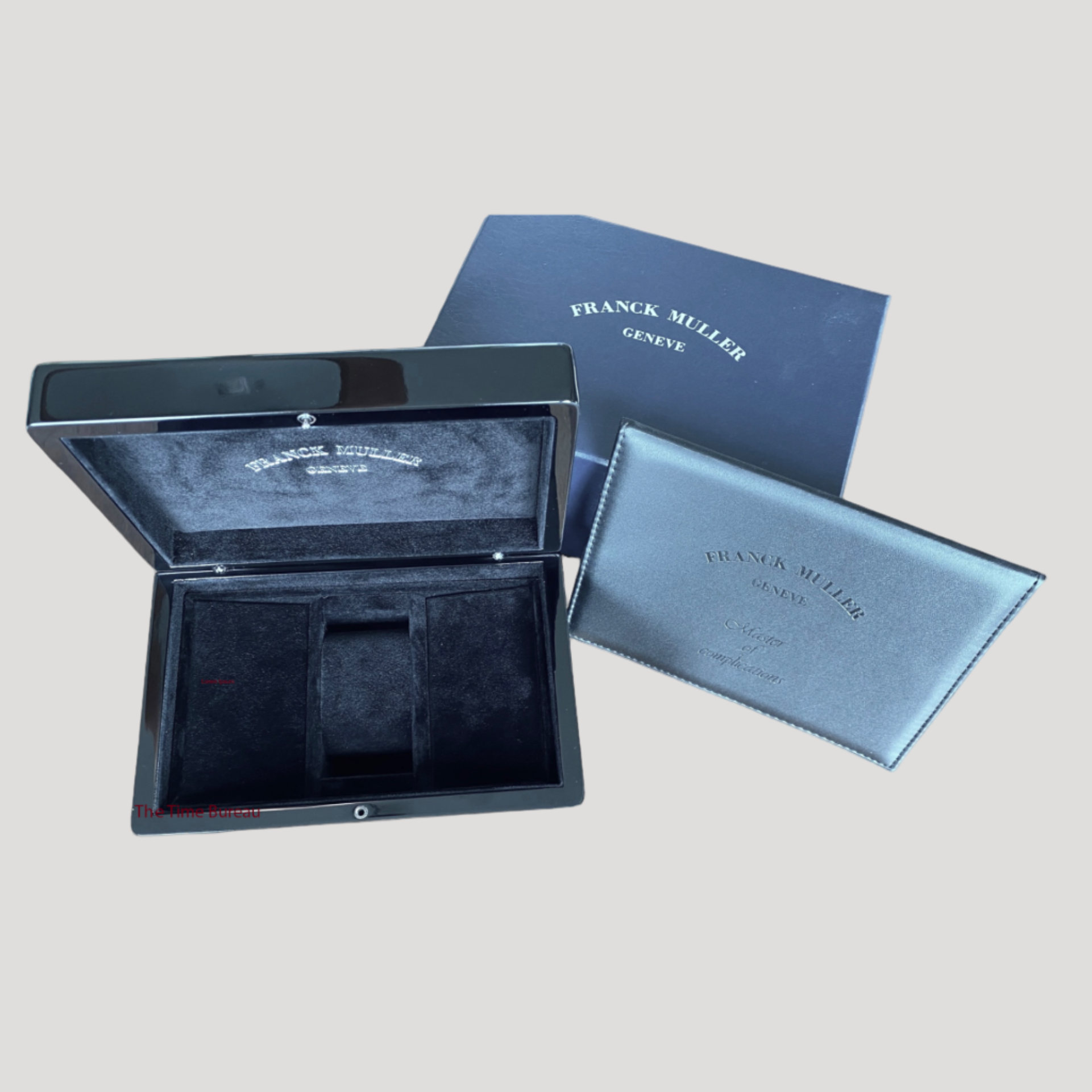 Franck Muller New Woden Box / Boite/ Schachtel/ Scatola with its outer box & etui/ port document