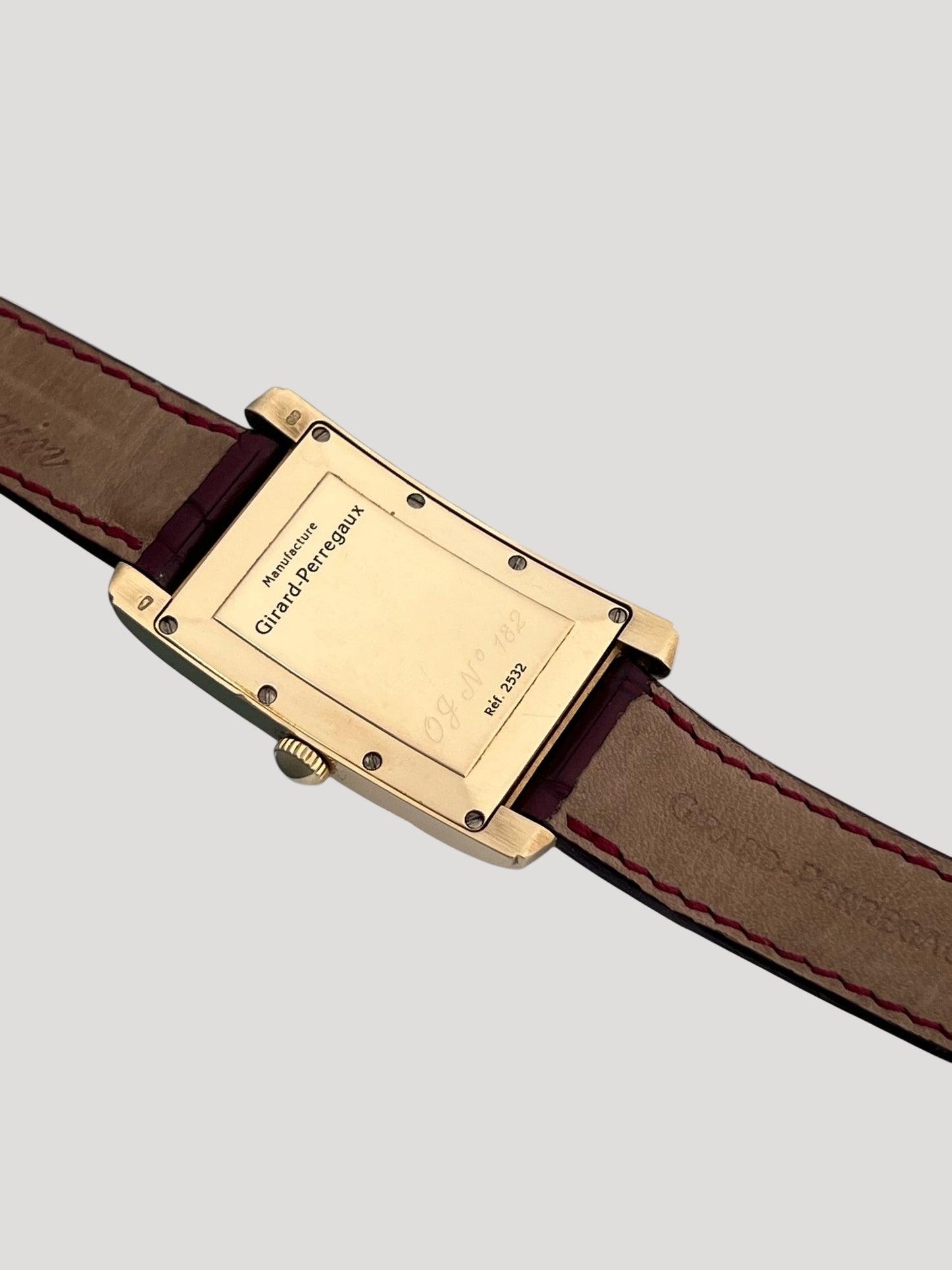 Girard-Perregaux 18k Gold Tank Wristwatch Ref.2532