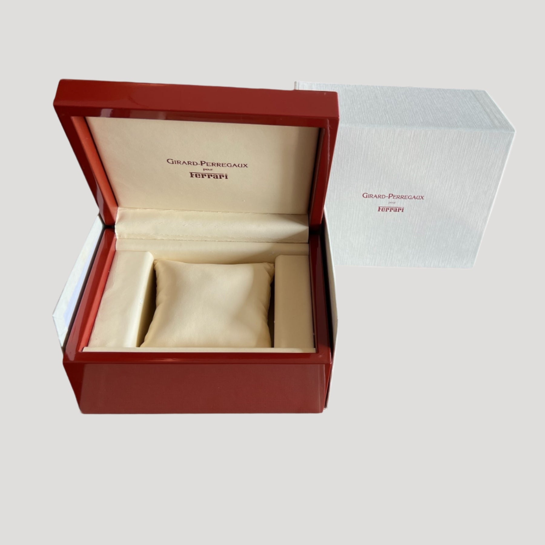 Girard Perregaux Ferrari Woden Box in its protective outer box