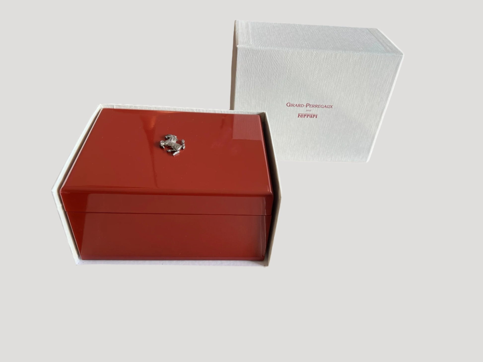 Girard Perregaux Ferrari Woden Box in its protective outer box