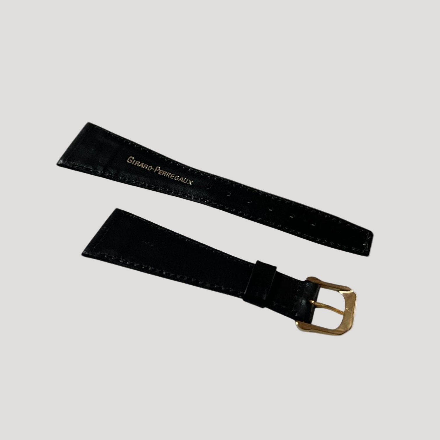 Girard Perregaux New Black Leather Band / Strap/ Bracelet with buckle 24 mm