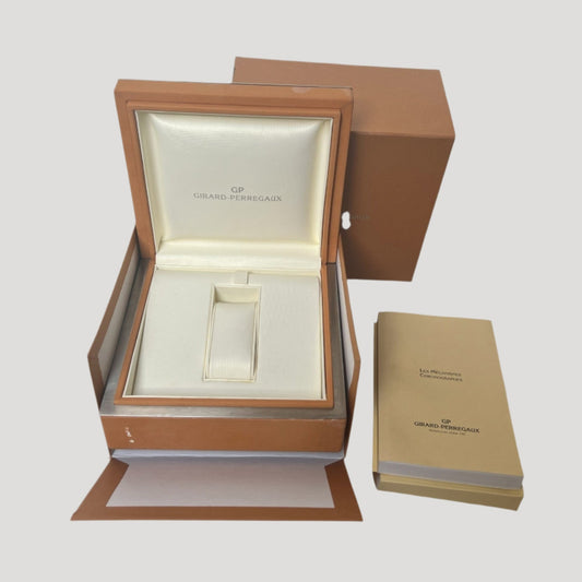 Girard Perregaux Woden Box in its protective outer box & Booklet
