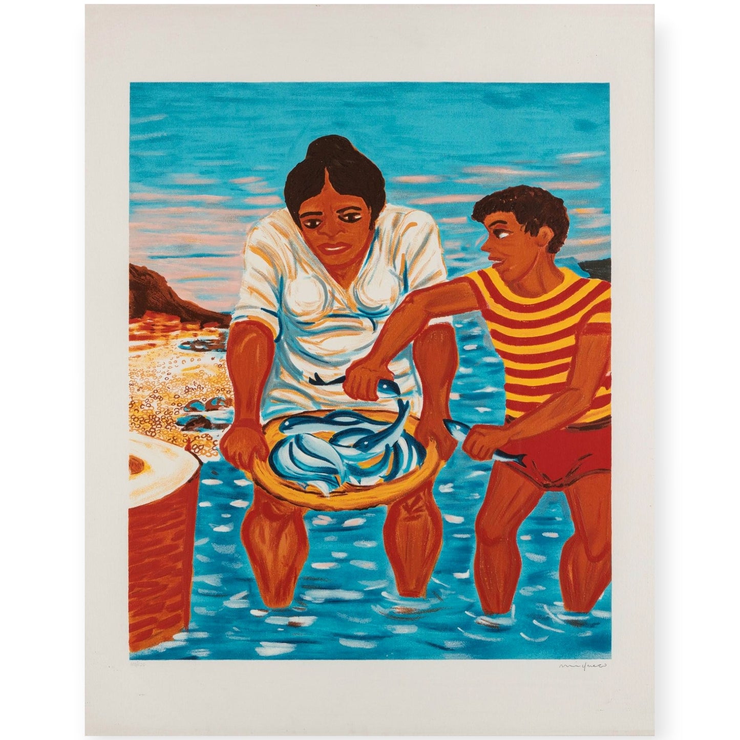 Giuseppe Migneco , silk-screen, ed. limited 103/120