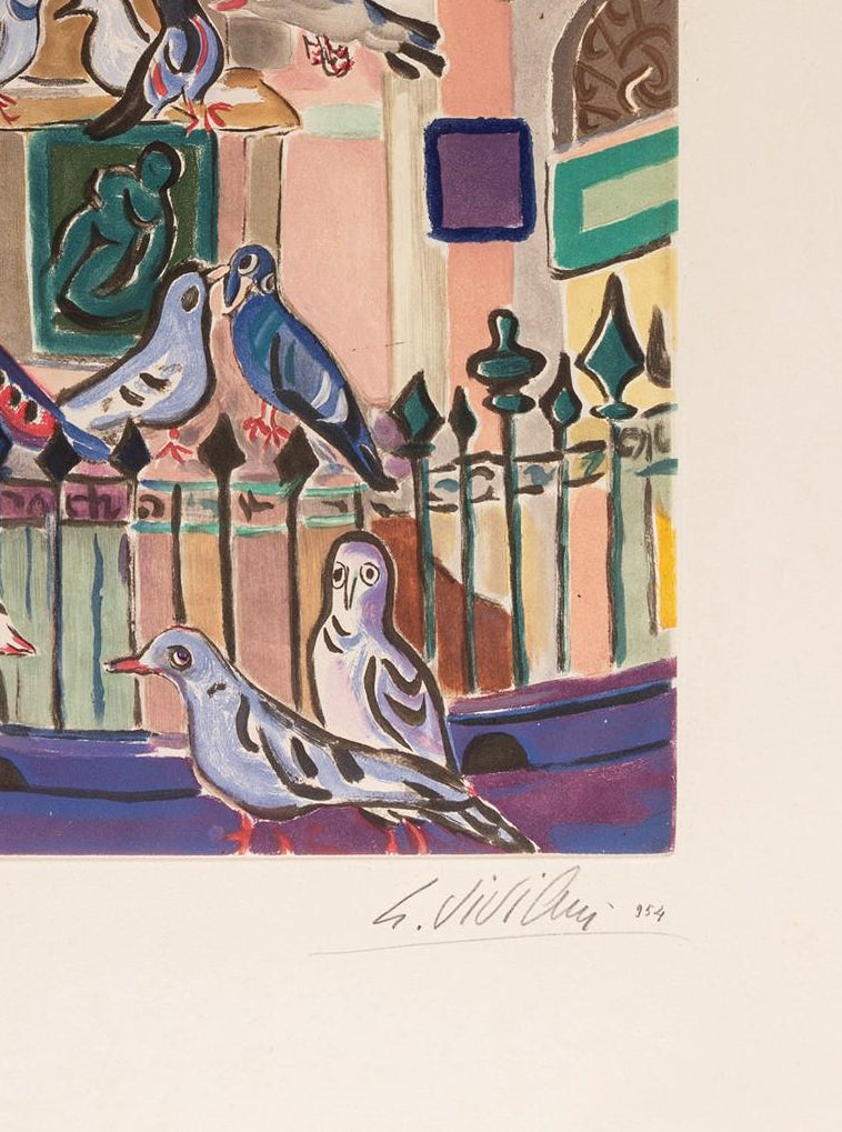 Giuseppe Viviani (1898-1965) - Signed Lithograph, 1954