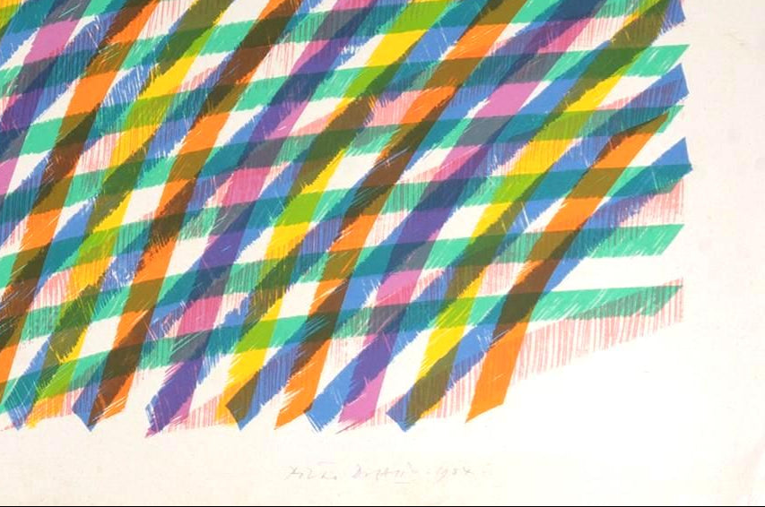 Beautiful Original large lithograph signed Piero DORAZIO, 1984