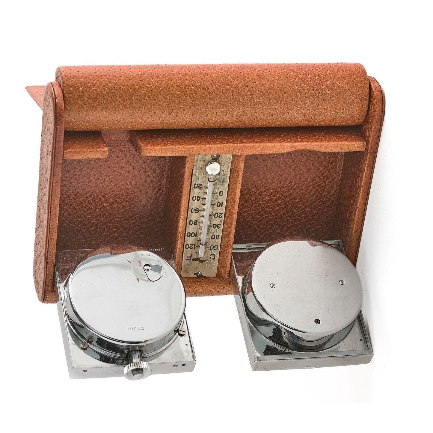 Jaeger-LeCoultre Ados Baromètre Pendulette / Desk Clock Art-Deco 8 jours Double 1930 'KIRBY BEARD Rare Collector'