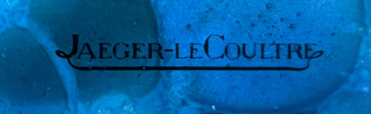Jaeger-LeCoultre Table Clock Horloge Pendule 1960' Blue Dial Very Rare