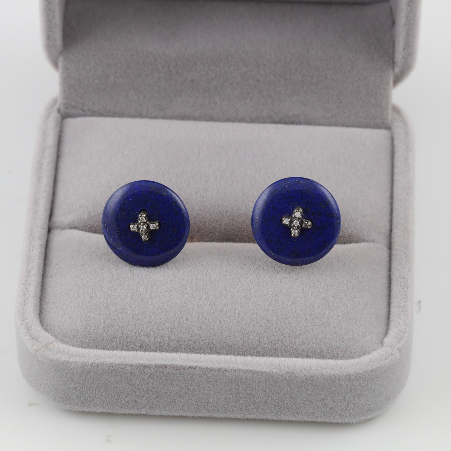 Fine Handmade Lapis Lazuli & Gold Cufflinks / Boutons manchettes /Manschettenknöpfe