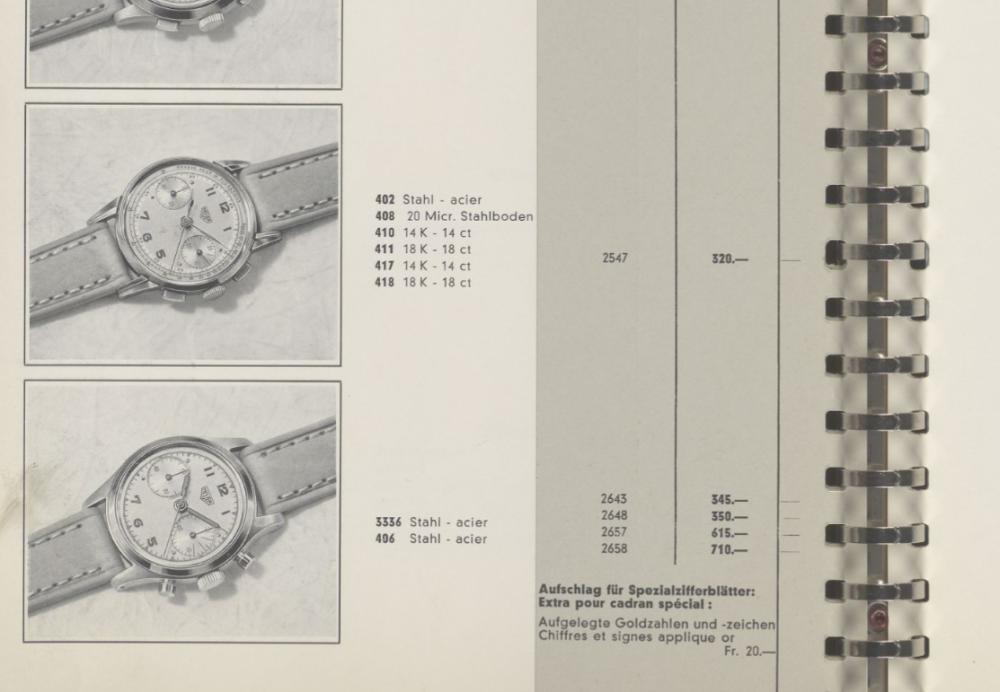 Heuer Pre-Carrera Vintage Chronograph Valjoux 23 Ref. 404N Collector' ca 1950'