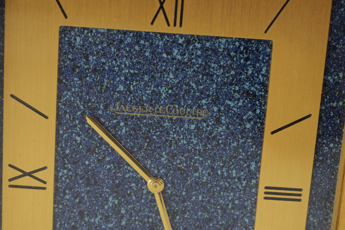 Jaeger-LeCoultre Rare 8 Day as Lapis Lazuli Desk Clock Uhr Horloge 1960'