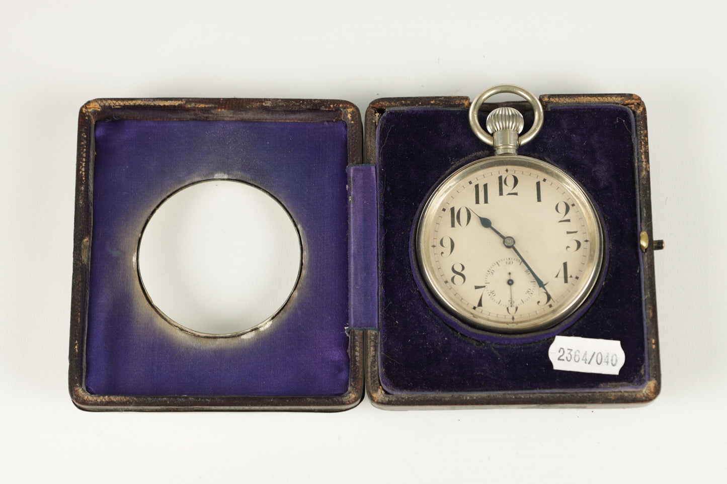 Doxa Vintage Pocket Watch in a Silver Watch Stand early 20c