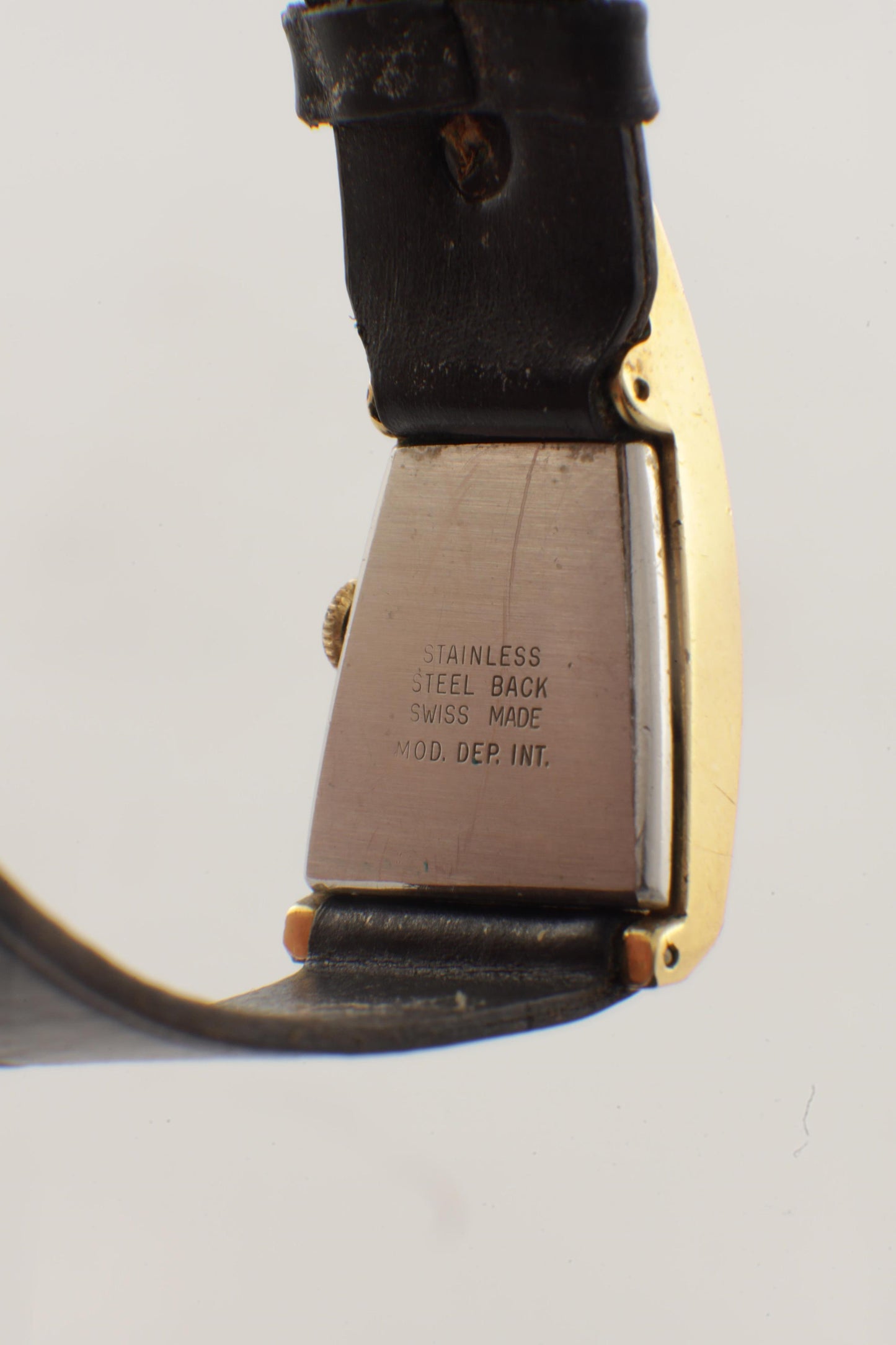 Art Deco Unusual Swiss Made Vintage Gold Plated Watch 1930'